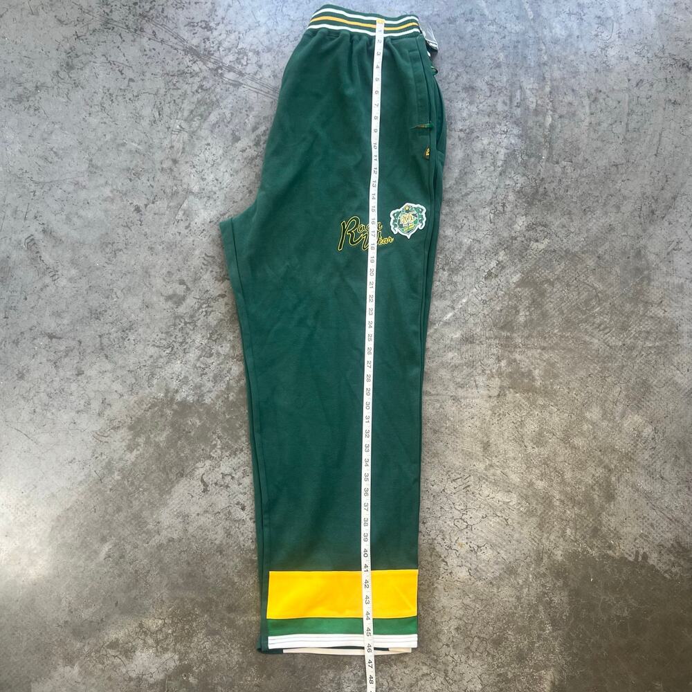 ROCAWEAR Baggy Sweatpants Green Yellow Y2K Hip Hop Deadstock 3XL - Picture 13 of 14